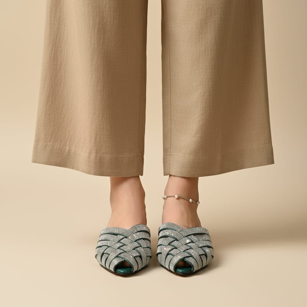 Cross Galaxy Strips Flat Mules- Winter Arrival