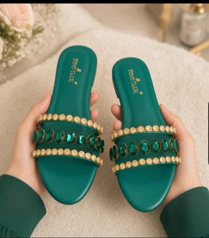 Diamond Stone Flat- Formal Foot Wear