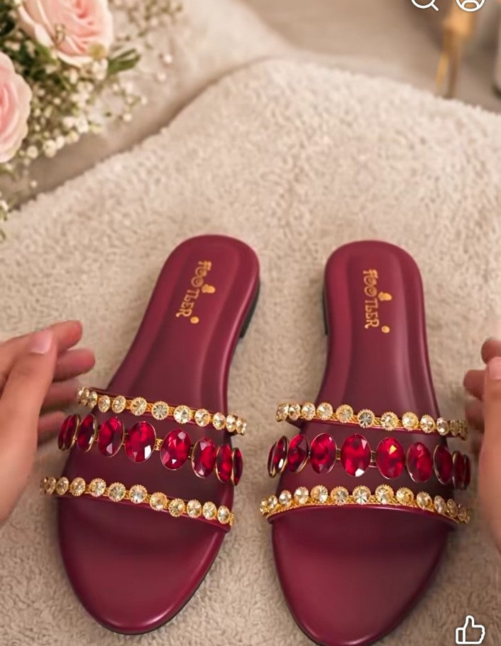 Diamond Stone Flat- Formal Foot Wear
