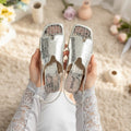 Crocodile Skin textured Sandals