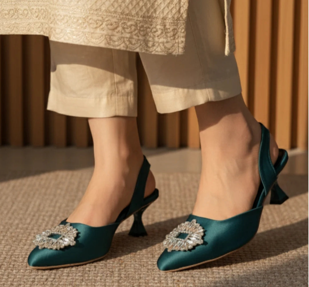 Isabella Mules Heels- Formal Foot Wear