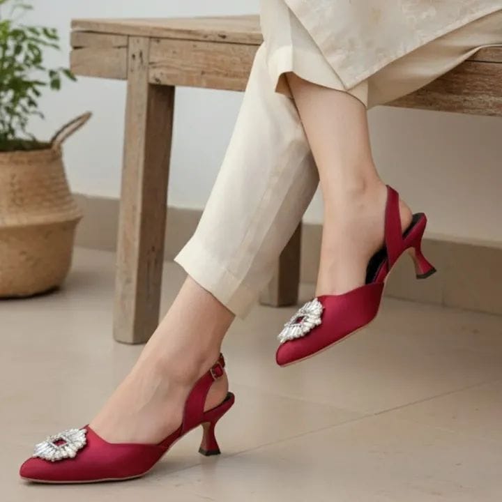 Isabella Mules Heels- Formal Foot Wear