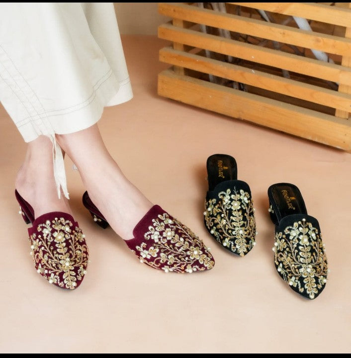 Wedding Special Embroidery Mules
