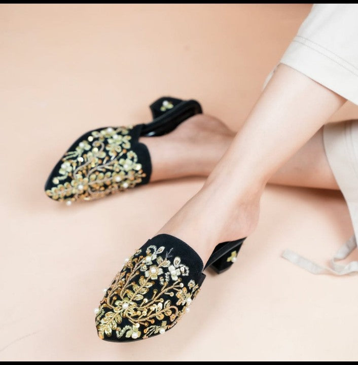Wedding Special Embroidery Mules