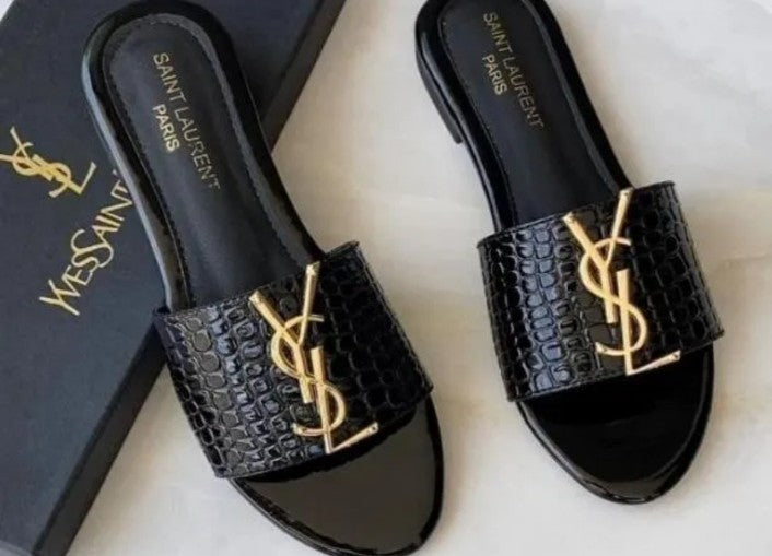 Flat Trendy Sliders- YSL Style
