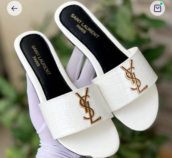 Flat Trendy Sliders- YSL Style